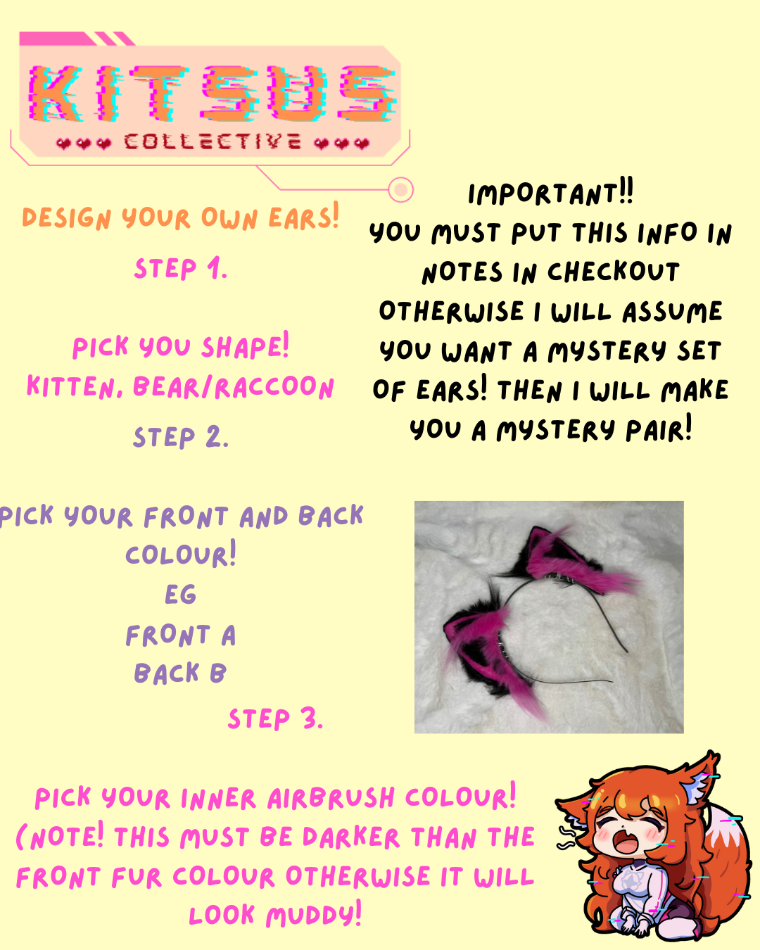Design Your Own Kemonomimi Ears (small size)