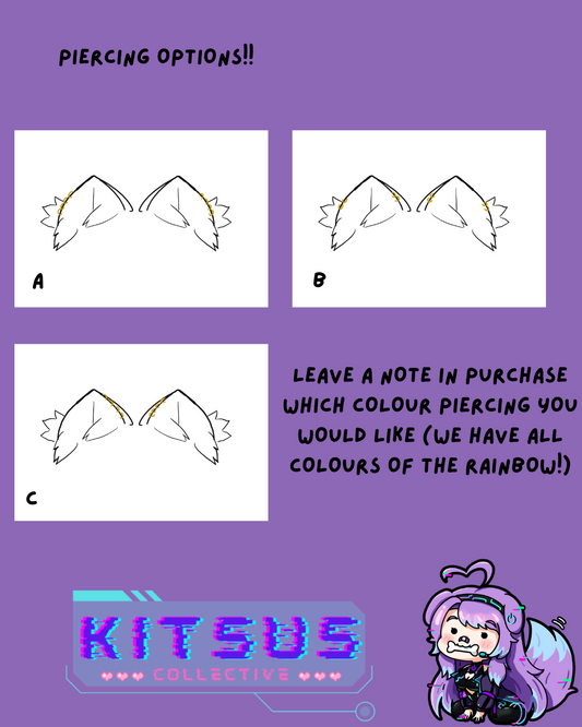 ADD ON OPTION- PIERCINGS