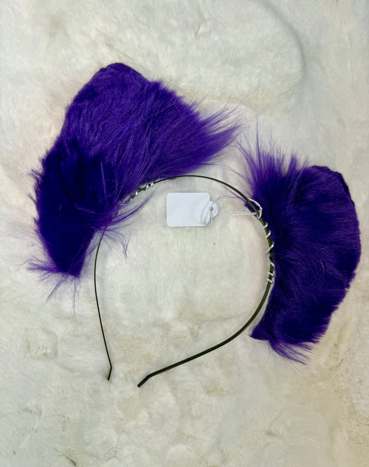 Purple Faux Fur Cat Ears