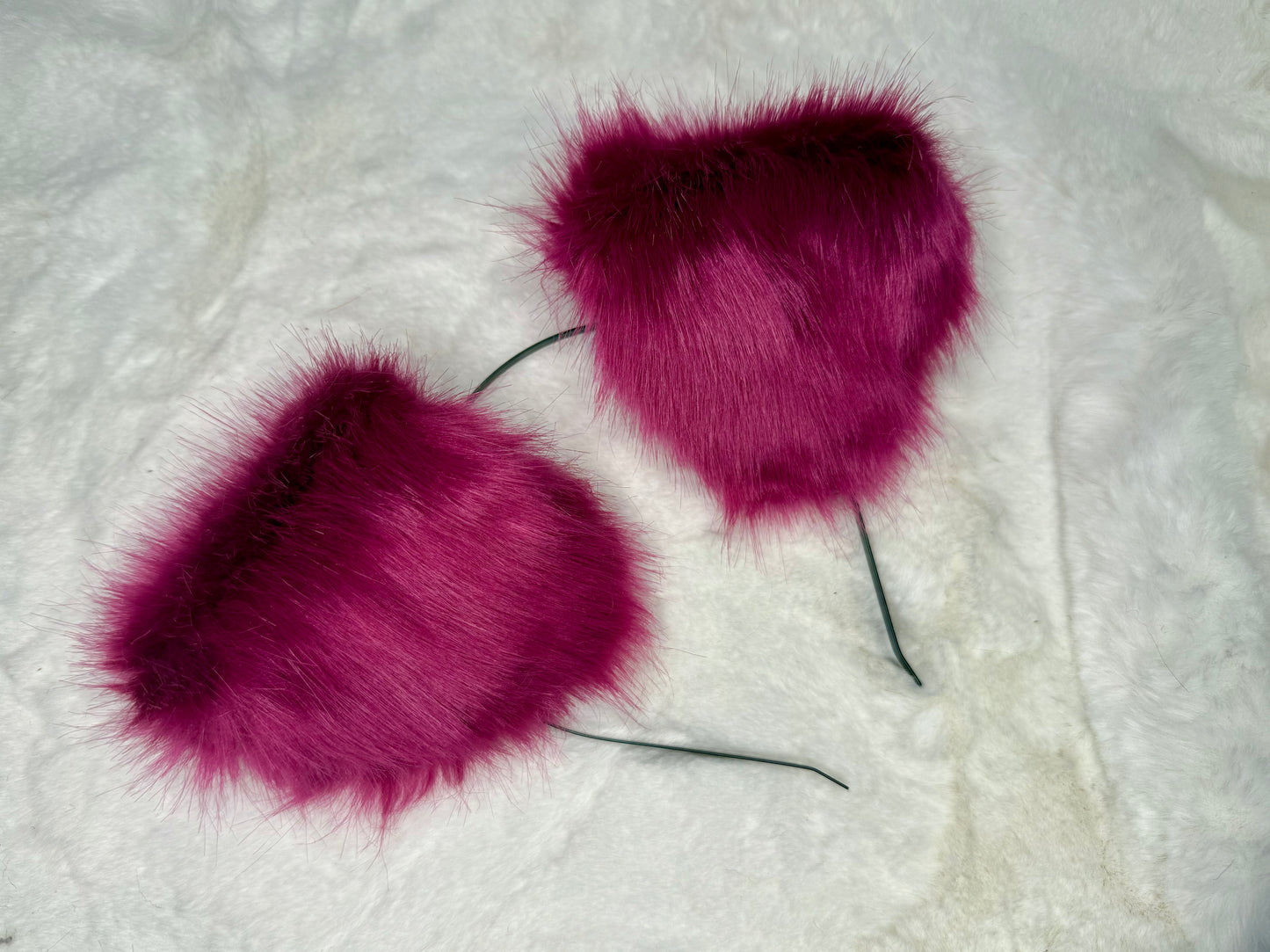 Fuschia Pink Floppy Puppy Ears