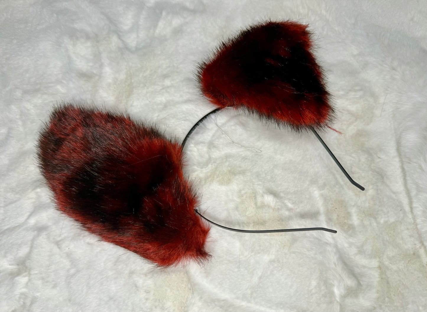 Red Black Speckle Floppy Puppy Ears