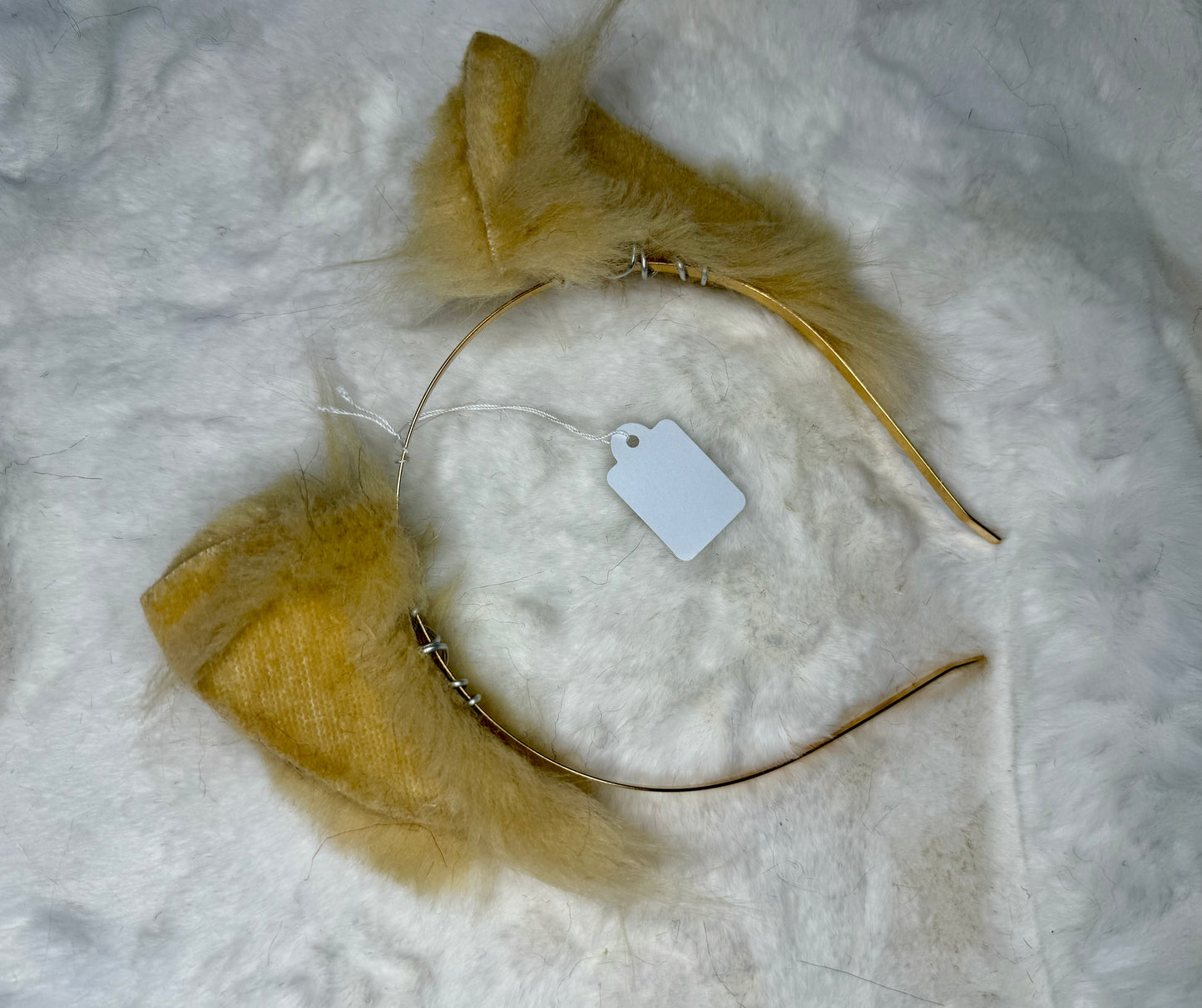 Plain Blonde Faux Fur Kitten