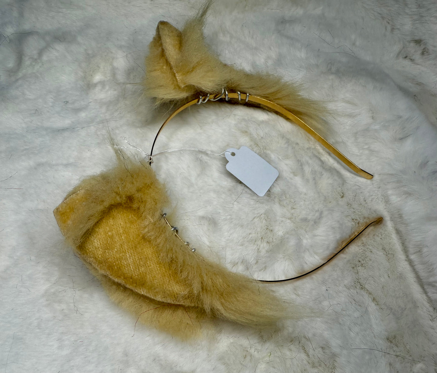 Plain Blonde Faux Fur Kitten