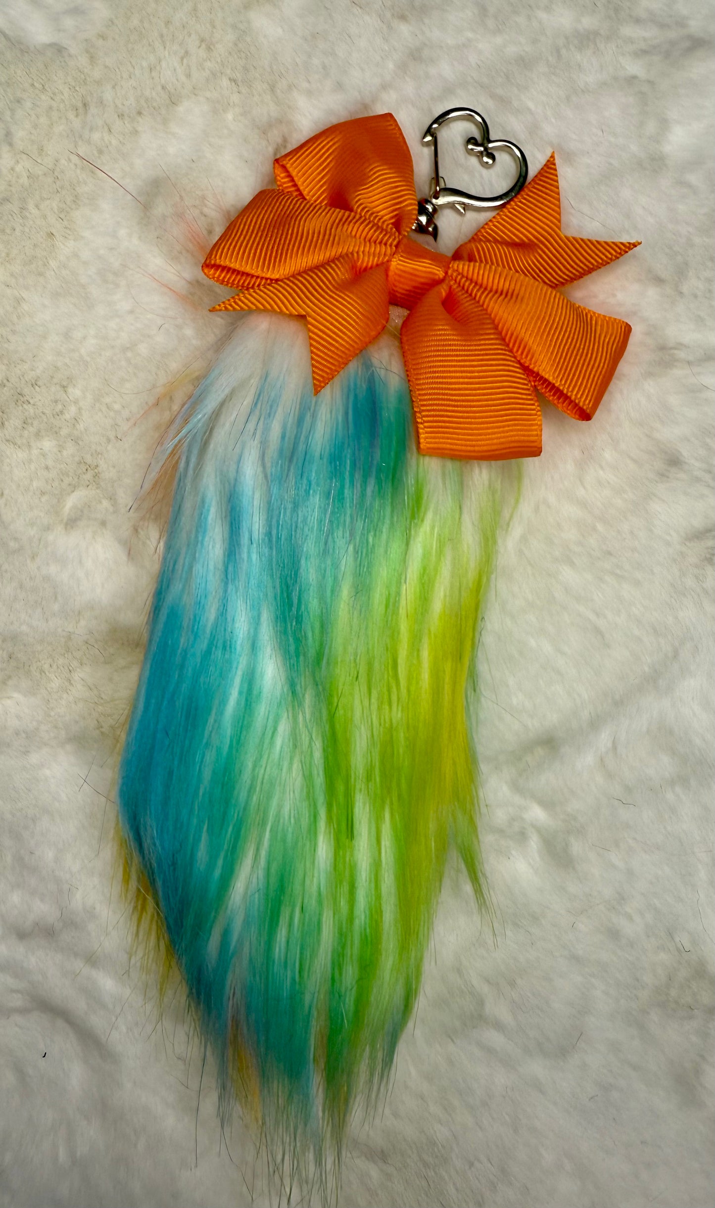 Faux Fur Tail Charm Bag Accessory