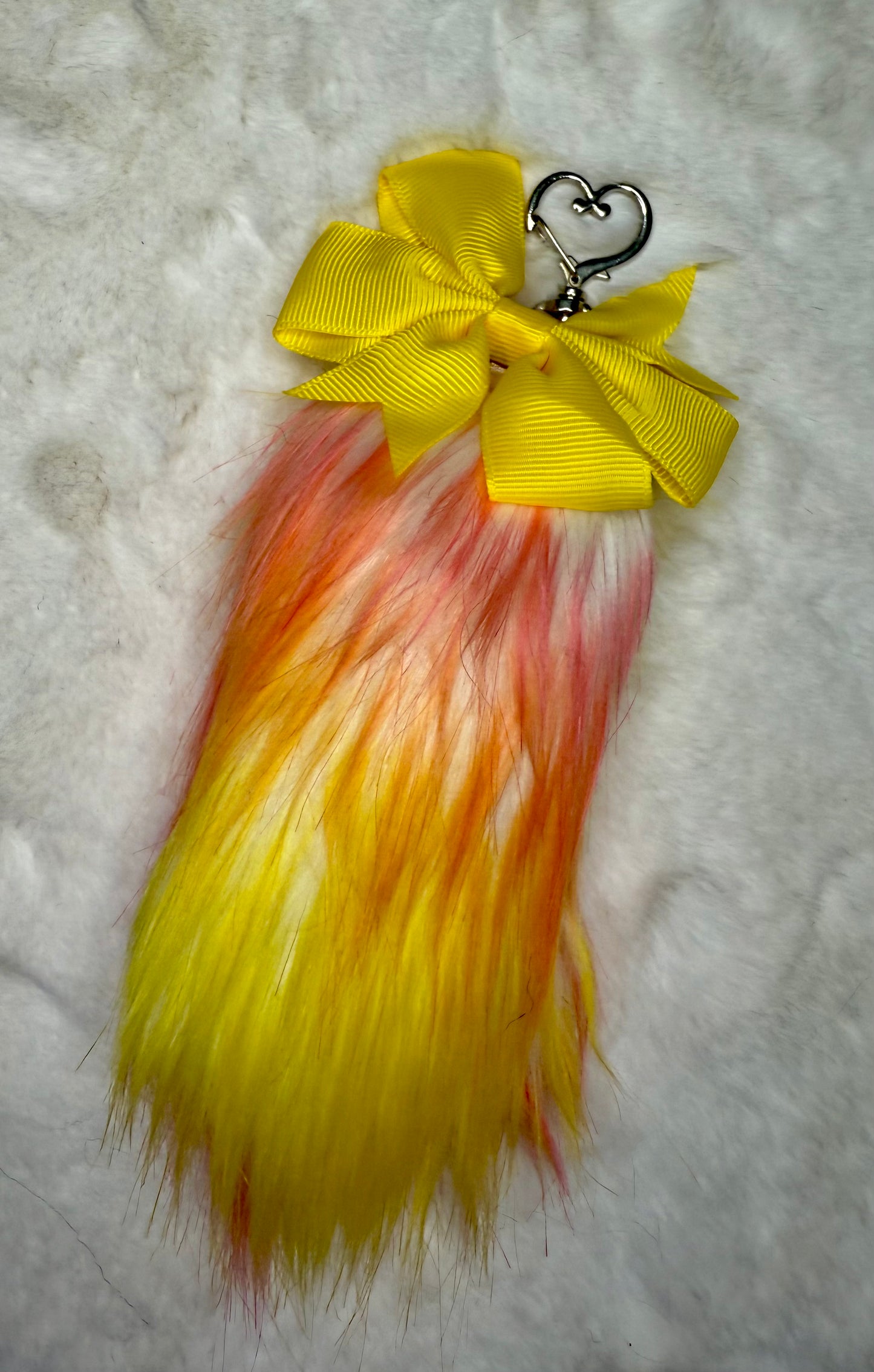 Faux Fur Tail Charm Bag Accessory