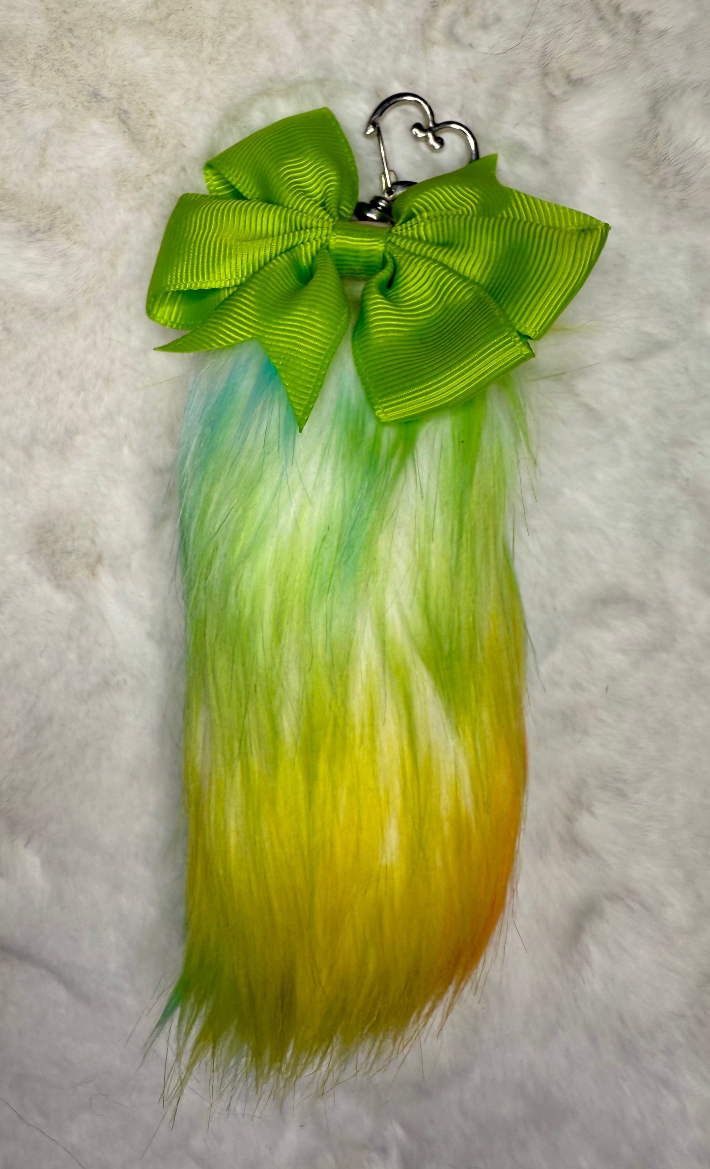 Faux Fur Tail Charm Bag Accessory