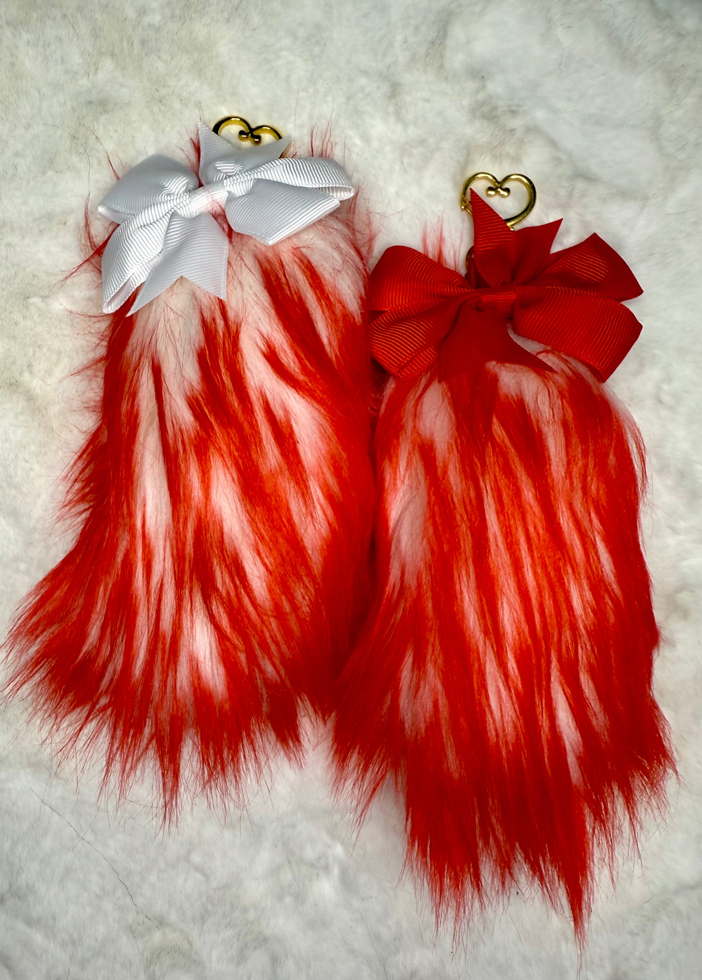 Faux Fur Tail Charm Bag Accessory