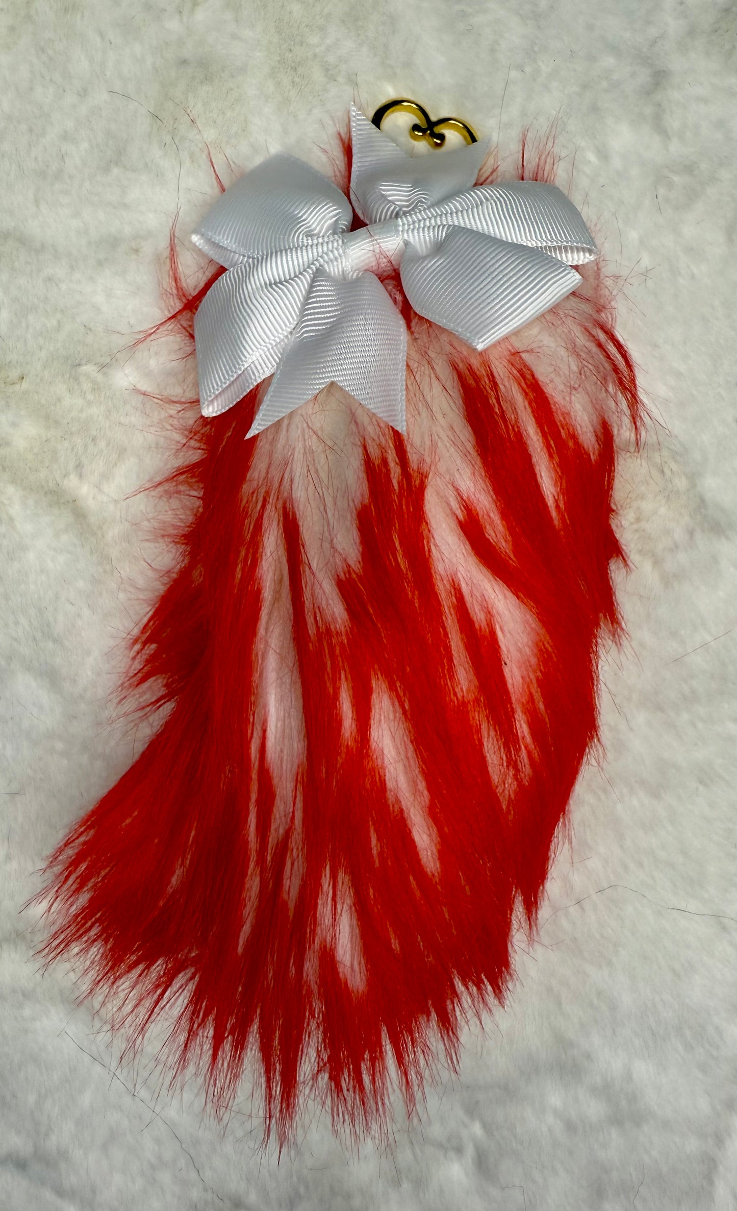 Faux Fur Tail Charm Bag Accessory