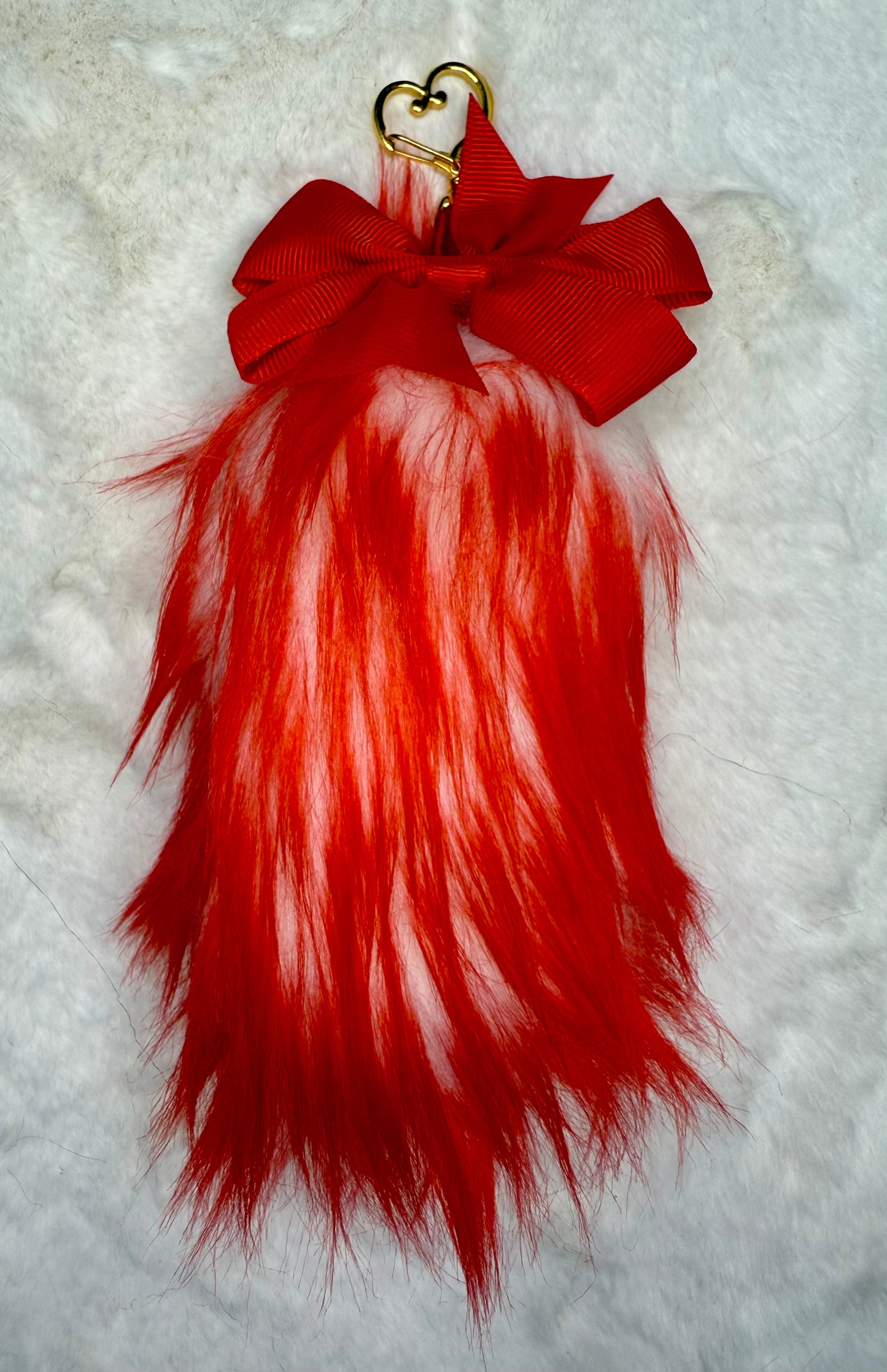Faux Fur Tail Charm Bag Accessory