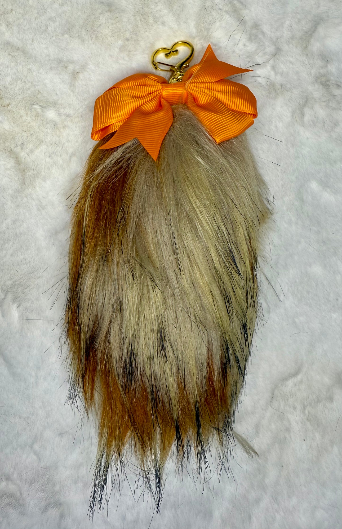 Faux Fur Tail Charm Bag Accessory