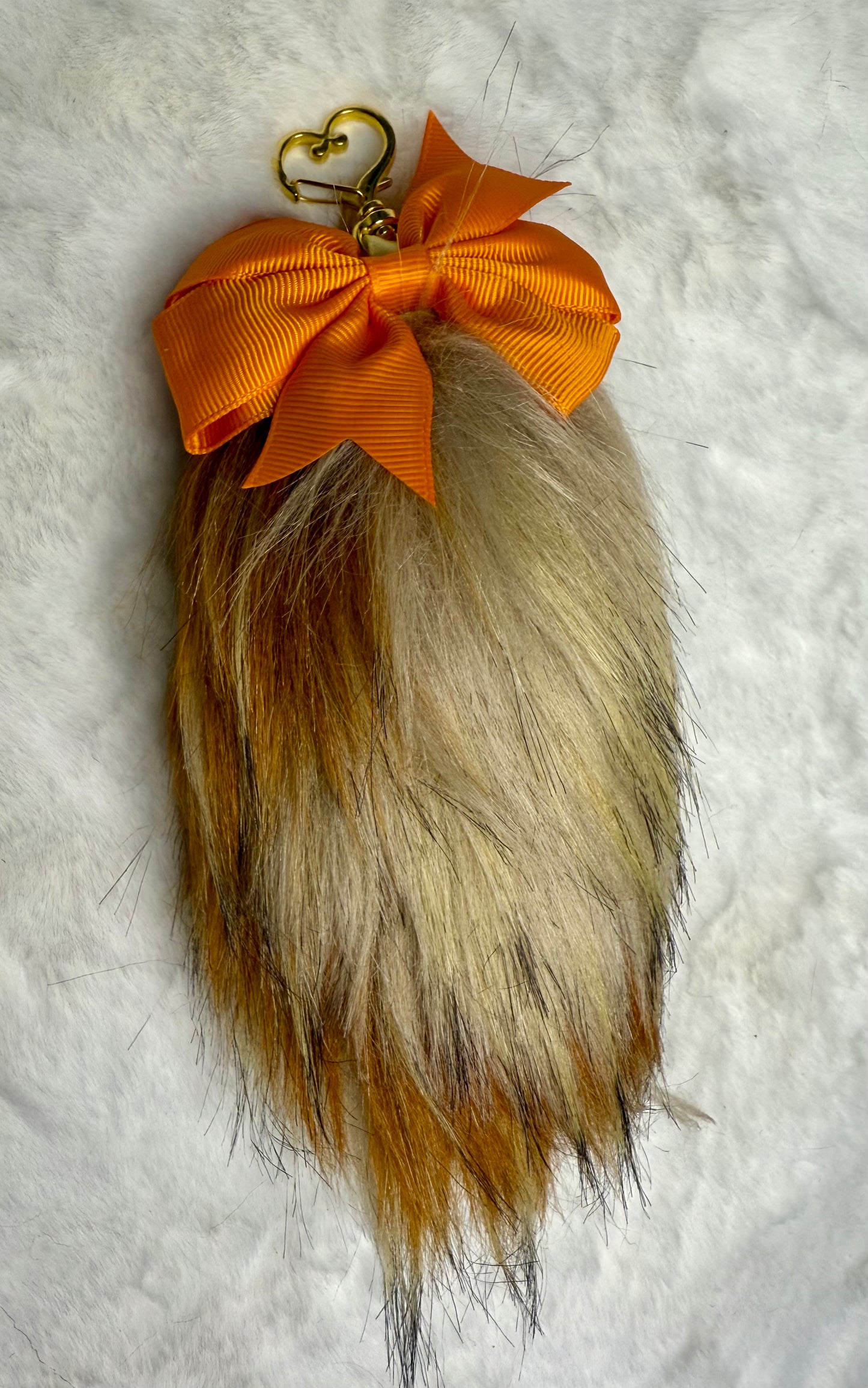 Faux Fur Tail Charm Bag Accessory