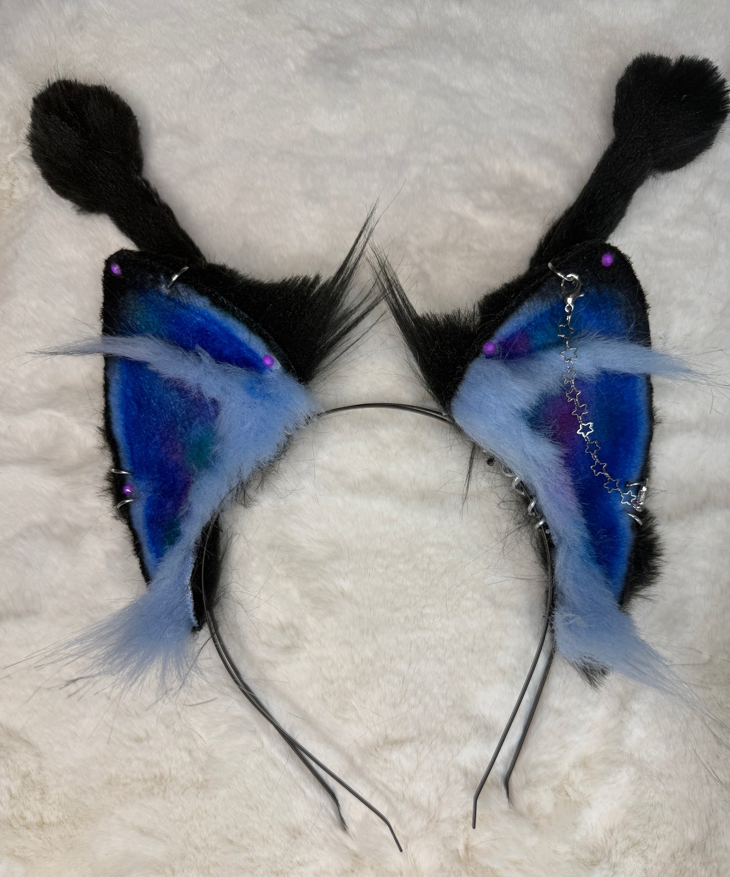 Blue Glorp Alien Cat With Antennae