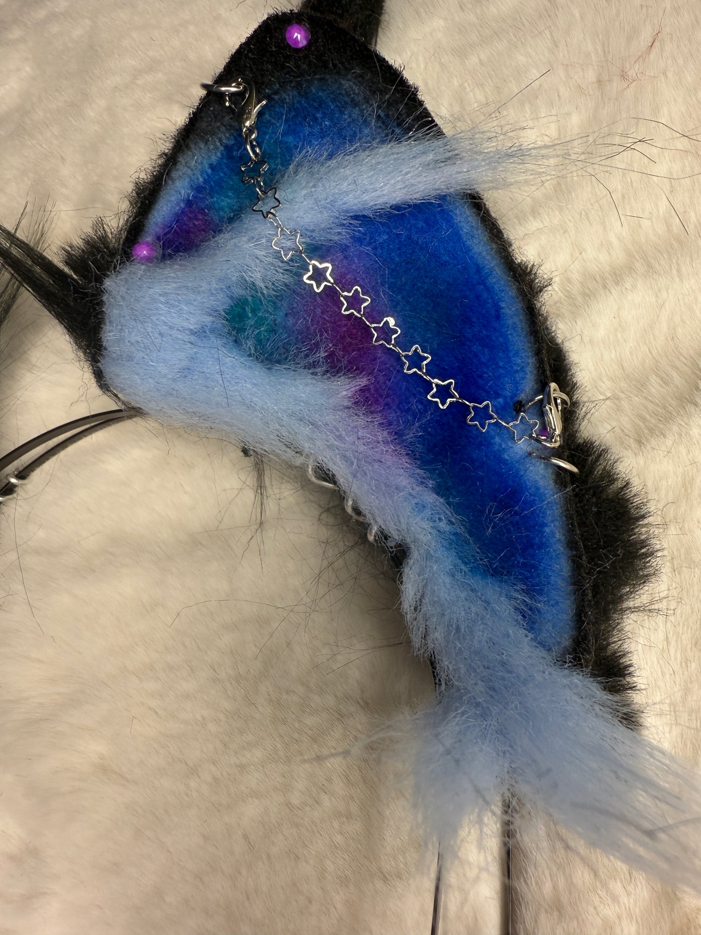 Blue Glorp Alien Cat With Antennae