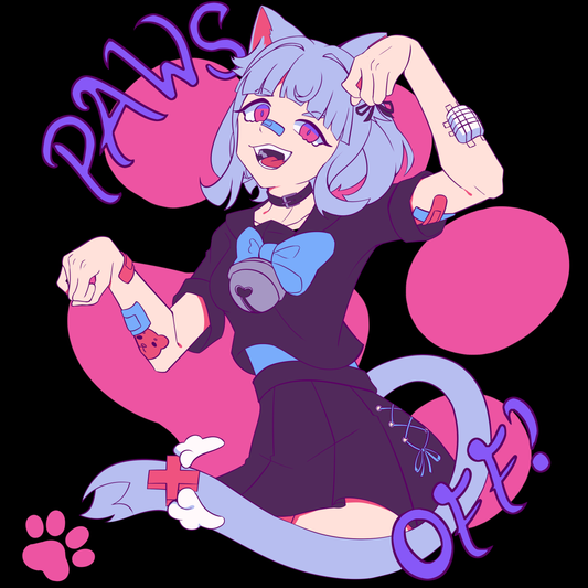 PAWS OFF Shiro T-shirt
