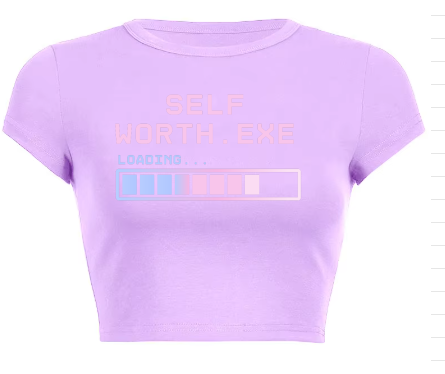 Self Worth.EXE Crop Top -PRE ORDER-
