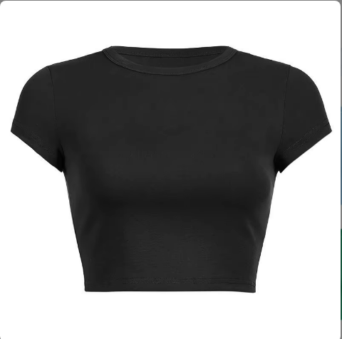 Certified Problem -PRE ORDER- black crop tee